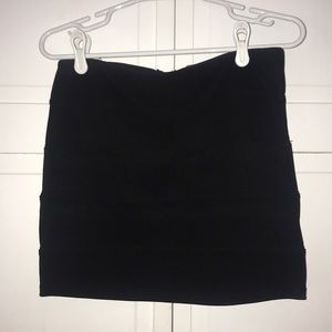 Black mini-skirt